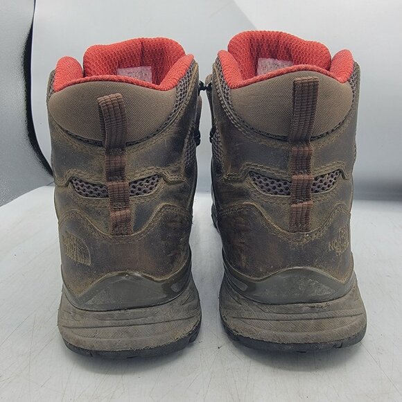 The North Face Hedgehog Mens 8.5 Hike II Mid Gore Tex Bone Brown Rage Red main image 12